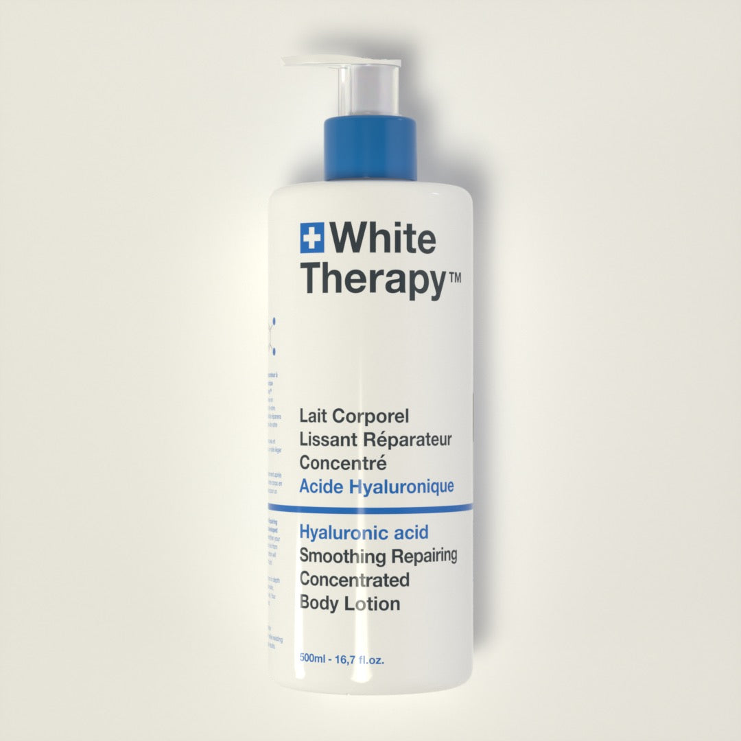 White Therapy + Leche Corporal Reparadora Suavizante Concentrada con Ácido Hialurónico