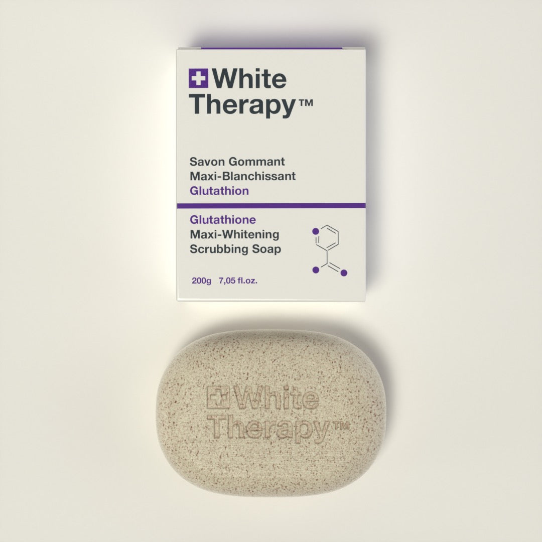 White Therapy + Jabón Exfoliante Maxiblanqueador con Glutatión