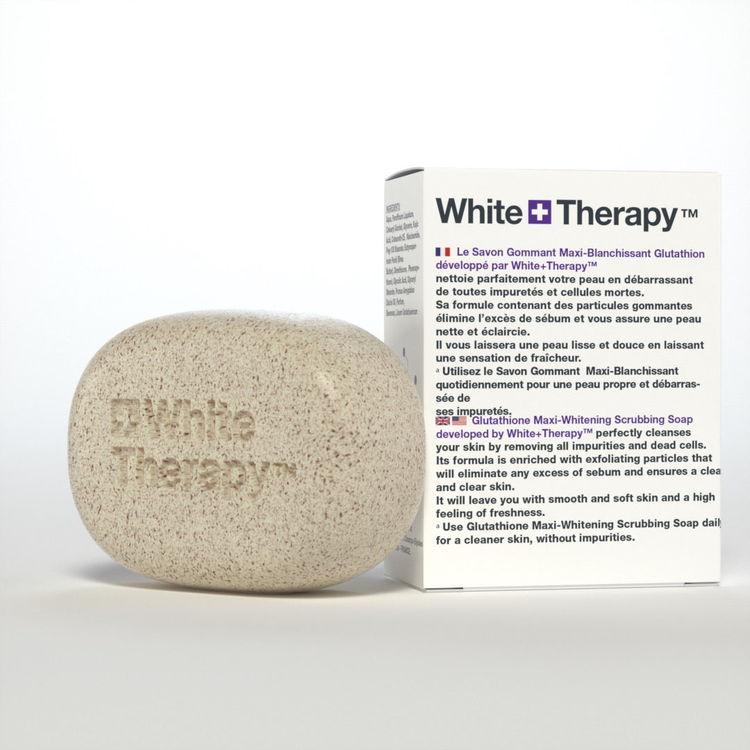 White Therapy + Jabón Exfoliante Maxiblanqueador con Glutatión