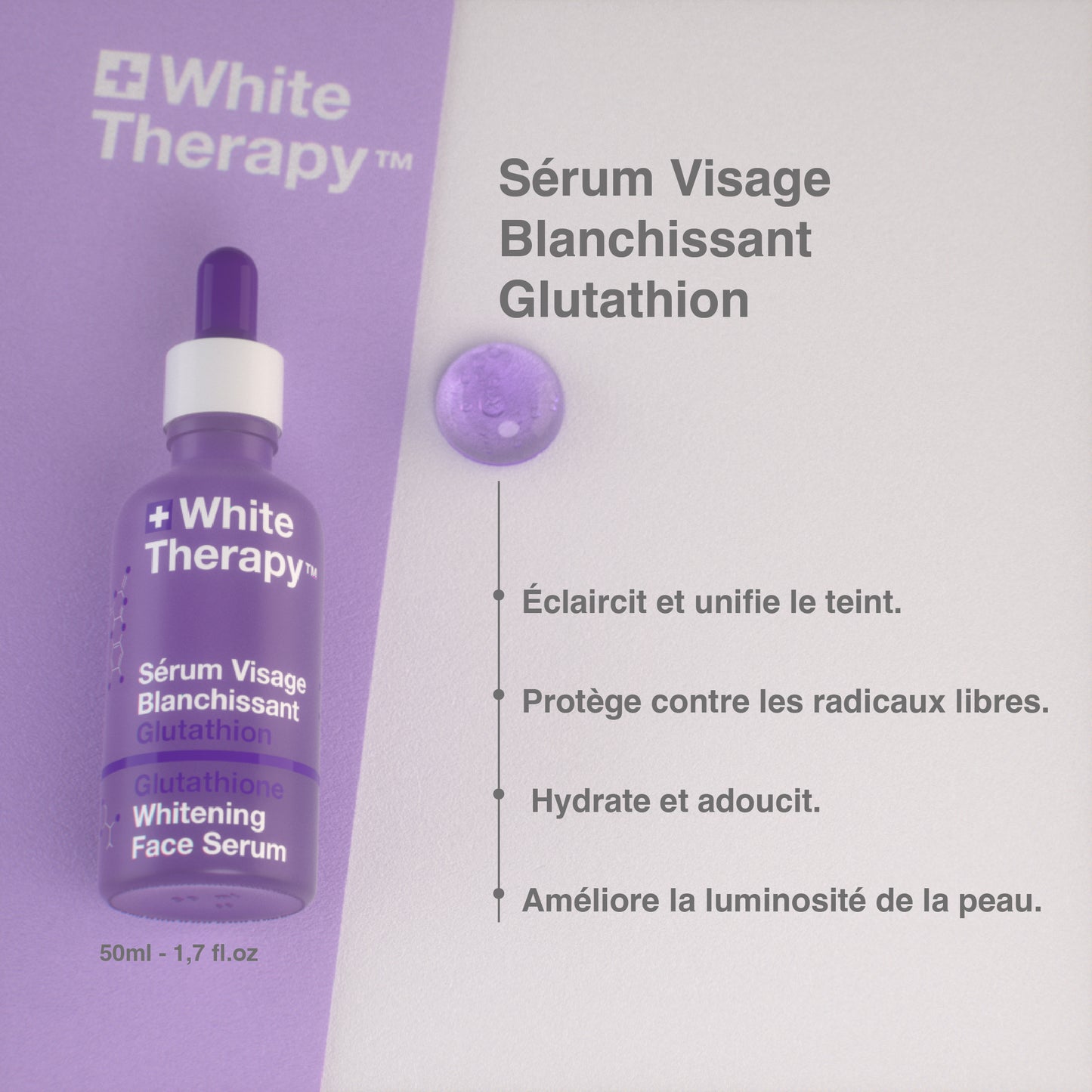White Therapy + Suero Facial Blanqueador con Glutatión