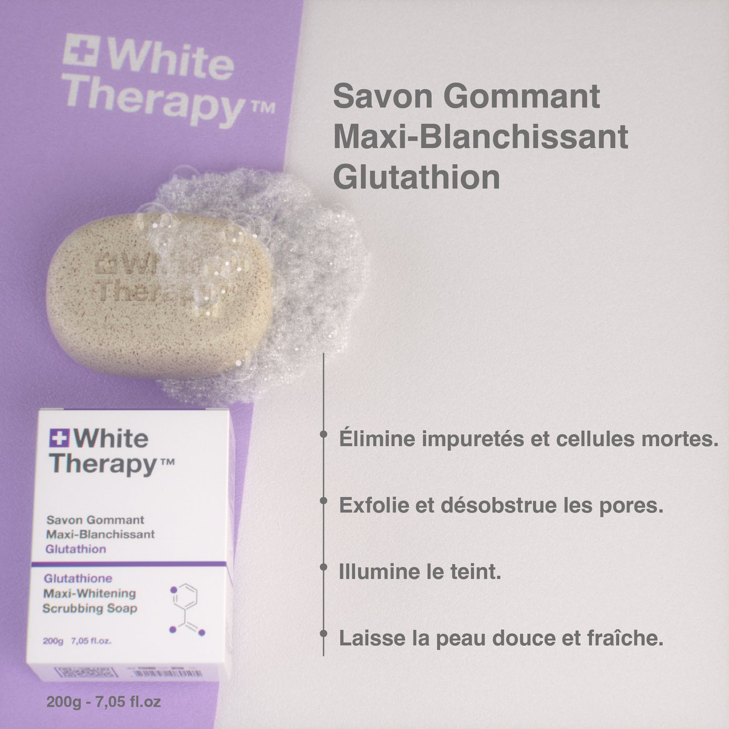 White Therapy + Glutathione Maxi-Whitening Scrubbing Soap