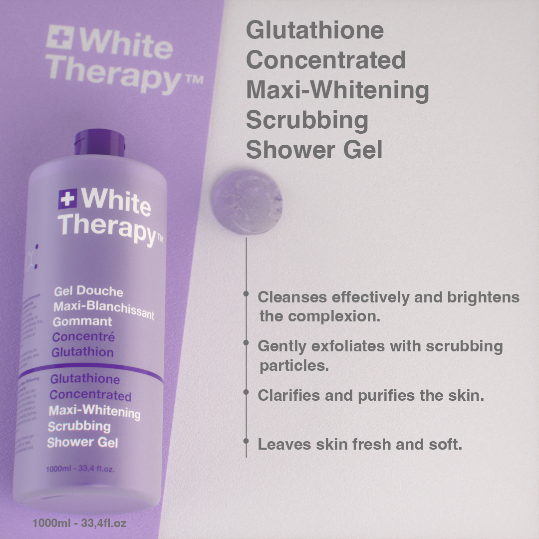 White Therapy + Glutatión Concentrado Gel de Ducha Maxi-Blanqueante Exfoliante