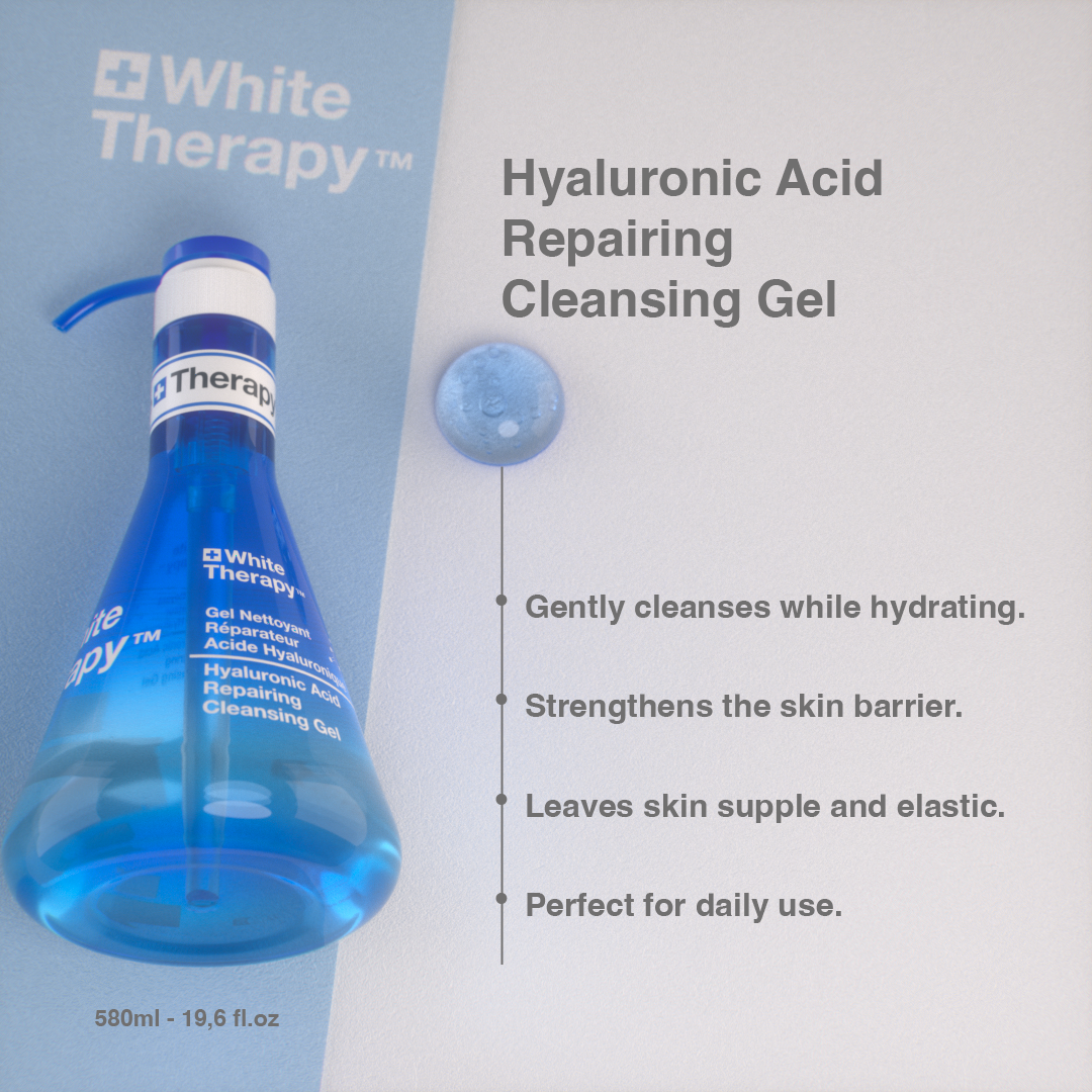 White Therapy + Hyaluronic Acid Repairing Cleansing Gel