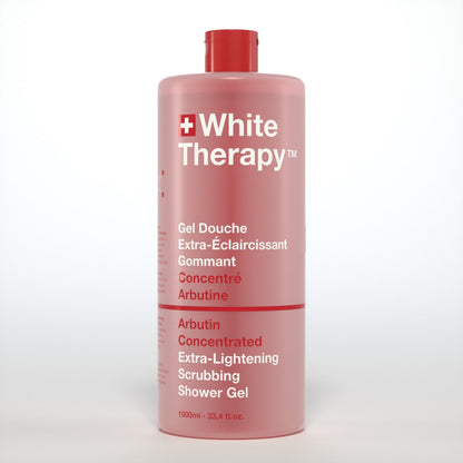 White Therapy + Gel de Ducha Exfoliante Extra-Aclarante Concentrado con Arbutina