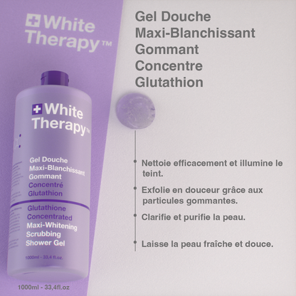 White Therapy + Glutatión Concentrado Gel de Ducha Maxi-Blanqueante Exfoliante